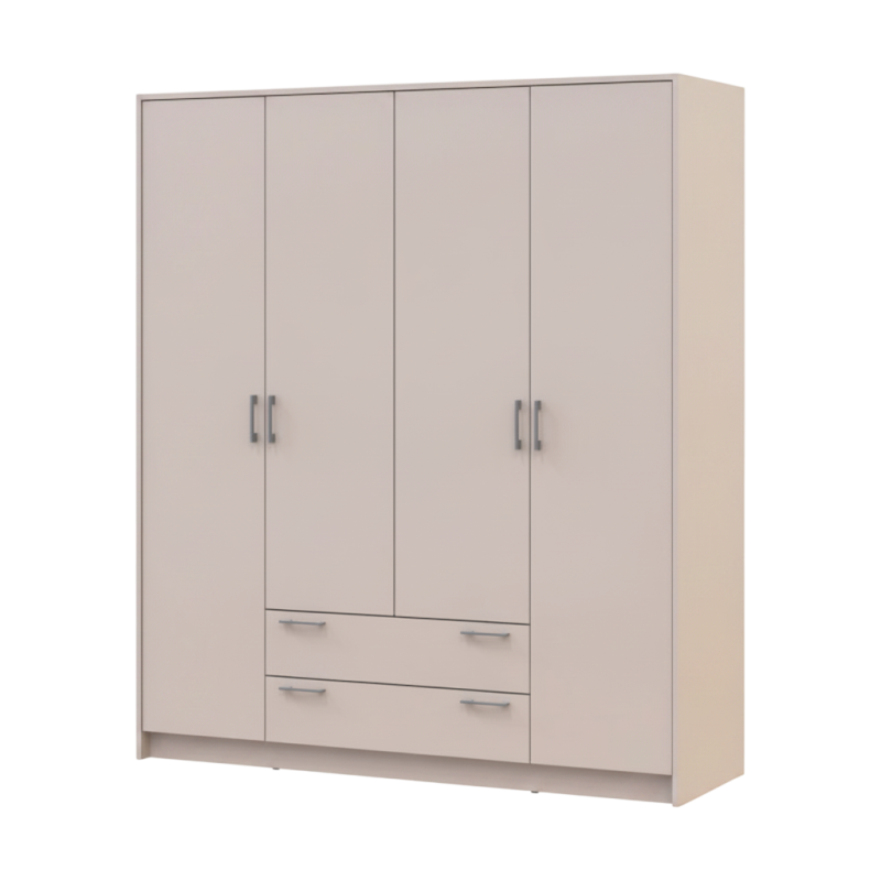 Шафа для одягу Doros Ронді Кашемір 4 ДСП 160х52х195 (80738477) (DRS-012191)