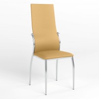 Обідній стілець Новий Стиль MARTIN CHROME (BOX) ECO-01 (Бежевий) (NWS-121499)