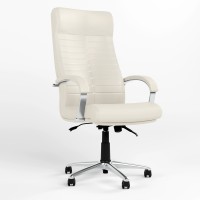 Кресло офисное поворотное Новый Стиль ORION STEEL CHROME (ANYFIX) ECO-50 (Белый) (NWS-126599)