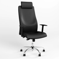 Крісло офісне поворотне Новий СтильSOLO UP R HR STEEL WA ST CHR68 ECO-30 (Чорний) (NWS-127039)