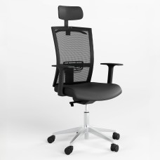Крісло офісне поворотне Новий Стиль STILO R HR SFB AL70 OH-5 ECO-30 (Чорний) (NWS-126919)