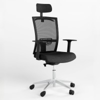Крісло офісне поворотне Новий Стиль STILO R HR SFB AL70 P OH-5 ZT-25 (Чорний) (NWS-126909)