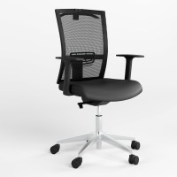 Крісло офісне поворотне Новий Стиль STILO R SFB AL70 P OH-5 ECO-30 (Чорний) (NWS-126889)