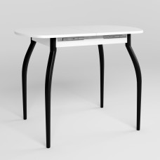 Обідній стіл Новий Стиль TALIO EXT LITE BLACK (18) 1000/1320х600 Білий (NWS-131788)