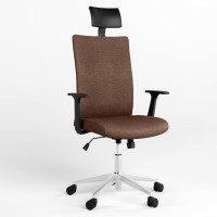 Крісло офісне поворотне Новий Стиль AIR R NET HR LUM CHROME SL AL70 ZT-18 (Коричневий) (NWS-125181)
