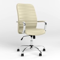 Крісло керівника Новий Стиль BRUNO (COMFORT+TILT) ECO-07 (Світло-бежевий) (NWS-125361)