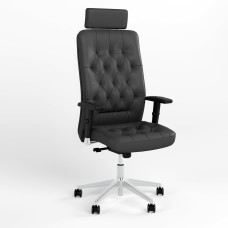 Крісло керівника поворотне Новий Стиль CHESTER R HR STEEL ST AL70 ECO-30 (Чорний) (NWS-125571)