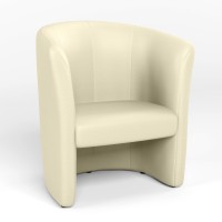 М'яке офісне крісло Новий Стиль CLUB ECO-07 (Світло-бежевий) (NWS-122742)