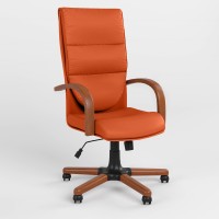Кресло руководителя поворотное Новый Стиль CREDO EXTRA P ECO-72 (Оранжевый) (NWS-125602)