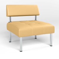 Крiсло офісне без підлокітників Новий Стиль OFFICE ECO-01 (Бежевий) (NWS-122792)