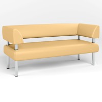 Диван офісний Новий Стиль OFFICE ECO-01 (Бежевий) (NWS-122812)
