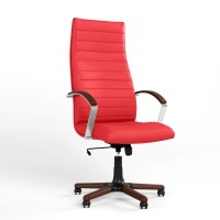 Крісло офісне поворотне Новий Стиль IRIS WOOD LB TILT EX4 ECO-90 (Червоний) (NWS-126363)