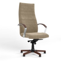 Крісло офісне поворотне Новий Стиль IRIS WOOD MPD EX4 SORO-23 (Світло-бежевий) (NWS-126353)