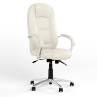 Кресло офисное поворотное Новый Стиль MODUS STEEL CHROME (ANYFIX) ECO-50 (Белый) (NWS-126483)