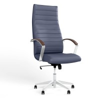 Крісло офісне поворотне Новий Стиль IRIS STEEL TILT AL70 ECO-22 (Синій) (NWS-126285)