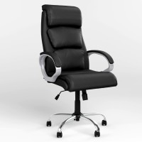 Крісло керівника поворотне Новий Стиль DELTA TILT CHR68 ECO-30 (Чорний) (NWS-125839)