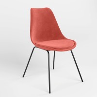 Стілець обідній Новий Стиль ASTI 4AL SOFT BLACK (BOX-1) SORO-51 (Помаранчевий) (NWS-127351)