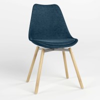 Стілець обідній Новий Стиль ASTI ALU SOFT WOOD (BOX-1) PL-13 (Синій) (NWS-127241)