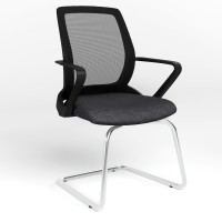 Стул офисный Новый Стиль FLY CF CHROME OH-14/C-38 (Серый/Антрацит) (NWS-127571)