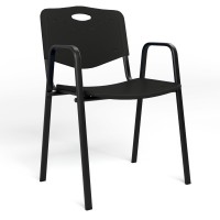 Стілець офісний Новий Стиль ISO PLAST BLACK К02 Чорний M (NWS-127701)