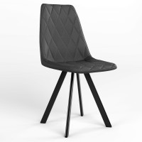 Стілець обідній Новий Стиль LIYA 4L BLACK (BOX-1) RMB ECO-30 (Чорний) (NWS-128311)