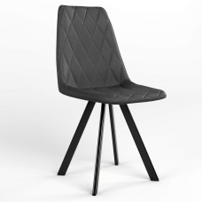 Стілець обідній Новий Стиль LIYA 4L BLACK (BOX-1) RMB ECO-30 (Чорний) (NWS-128311)