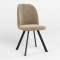 Стул на раме MILANA 4L BLACK (BOX-1) LN SORO-23 (Светло-бежевый) (NWS-128791)