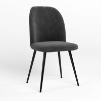 Стул обеденный Новый Стиль MILANA HN BLACK (BOX-1) LN SORO-95 (Темно-серый) (NWS-128761)