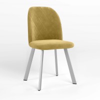 Стул обеденный Новый Стиль MILANA NX ALU (BOX-1) LN SORO-40 (Желто-горчичный) (NWS-128711)