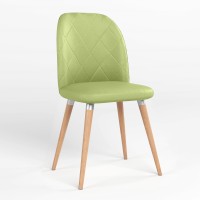 Стул обеденный Новый Стиль MILANA WOOD ALU (BOX-1) SMP ECO-45 (фисташковой) (NWS-128671)