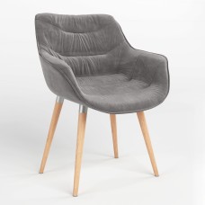 Обідній стілець Новий Стиль VENSAN WOOD ALU (BOX) SORO-93 (Сірий) (NWS-129631)