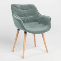Обеденный стул Новый Стиль VENSAN WOOD BLACK (BOX) БУК SORO-34 (Ментол) (NWS-129641)