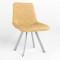 Стул на раме NICOLE 4L ALU (BOX-1) SQR ECO-01 (Бежевый) (NWS-121763)