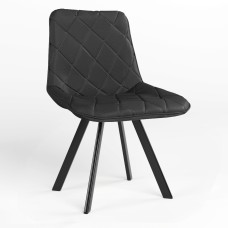 Обідній стілець Новий Стиль NICOLE 4L BLACK (BOX-1) SQR ECO-30 (Чорний) (NWS-121793)