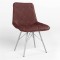 Стул на раме NICOLE 4LX ALU (BOX-1) SQR ECO-28 (Бордовый) (NWS-121613)