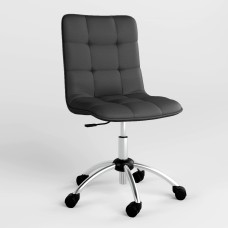 Крісло на роликах поворотне Новий Стиль MALTA GTS CHROME ECO-30 (Чорний) (NWS-124344)
