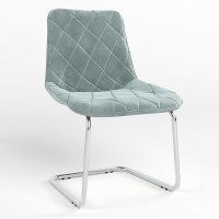Обідній стілець Новий Стиль NICOLE CF CHROME (BOX-1) SQR SORO-34 (Ментол) (NWS-130042)