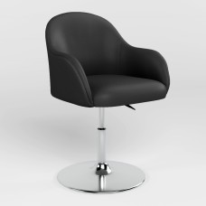 Крiсло на рамi Новий Стиль WAIT 1S CHROME ECO-30 (Чорний) (NWS-122894)