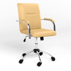 Крісло офісне поворотне Новий Стиль SAMBA GTP (BOX-2) P ECO-01 (Бежевий) (NWS-124726)