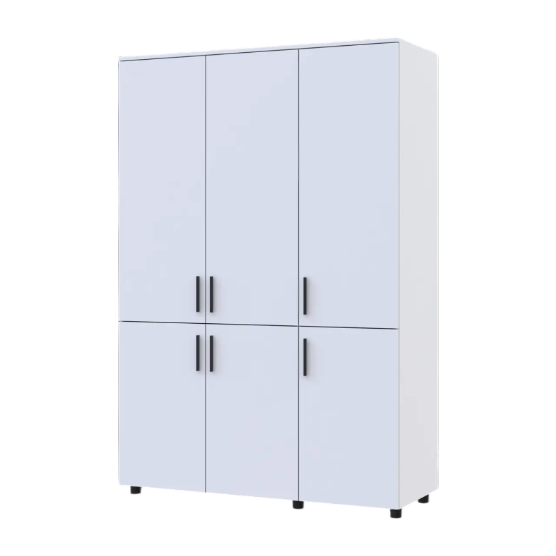 Шафа для одягу Doros Торн Білий 3 ДСП (штанга) 135х51.6х200 (DRS-012055)