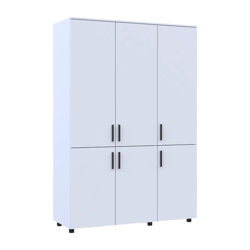 Шафа для одягу Doros Торн Білий 3 ДСП (штанга) 135х51.6х200 (DRS-012055)