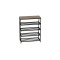 Полиця для взуття Слайм 4 Ferrum-decor 820x630x260 Чорний метал ДСП Дуб Сан-Маріно 16 мм (FRD-106839)