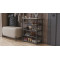 Полиця для взуття Слайм 4 Ferrum-decor 820x630x260 Чорний метал ДСП Дуб Сан-Маріно 16 мм (FRD-106839)