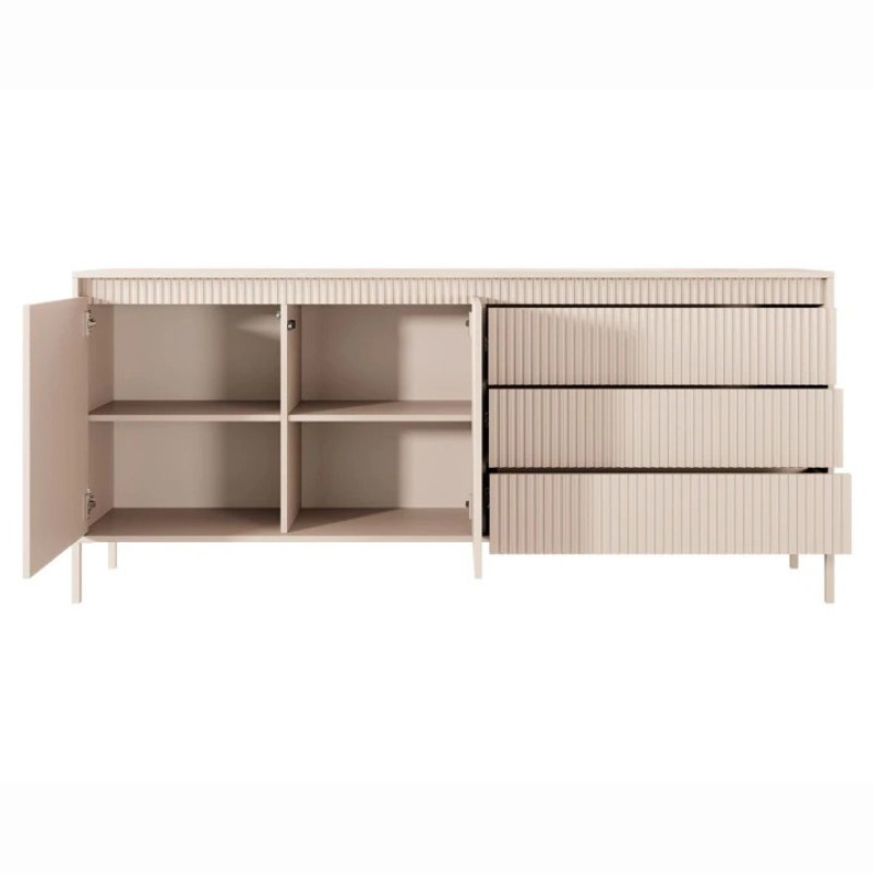 Комод з телескопічними напрямними Perfect Home Senso 2D3S/153 153,5x81,4x39,5 Бежевий (PFH-091107)