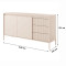 Комод з телескопічними напрямними Perfect Home Senso 2D3S/153 153,5x81,4x39,5 Бежевий (PFH-091107)