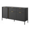 Комод з телескопічними напрямними Perfect Home Clars 3D2S/153 153,1x81,4x39,5 Антрацит (PFH-091021)