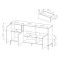 Комод з телескопічними напрямними Perfect Home Clars 3D2S/153 153,1x81,4x39,5 Антрацит (PFH-091021)