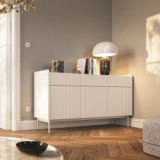 Комод з телескопічними напрямними Perfect Home Level 3D3S/153 153x82,2x38 Бежевий/Дуб сканді (PFH-091155)