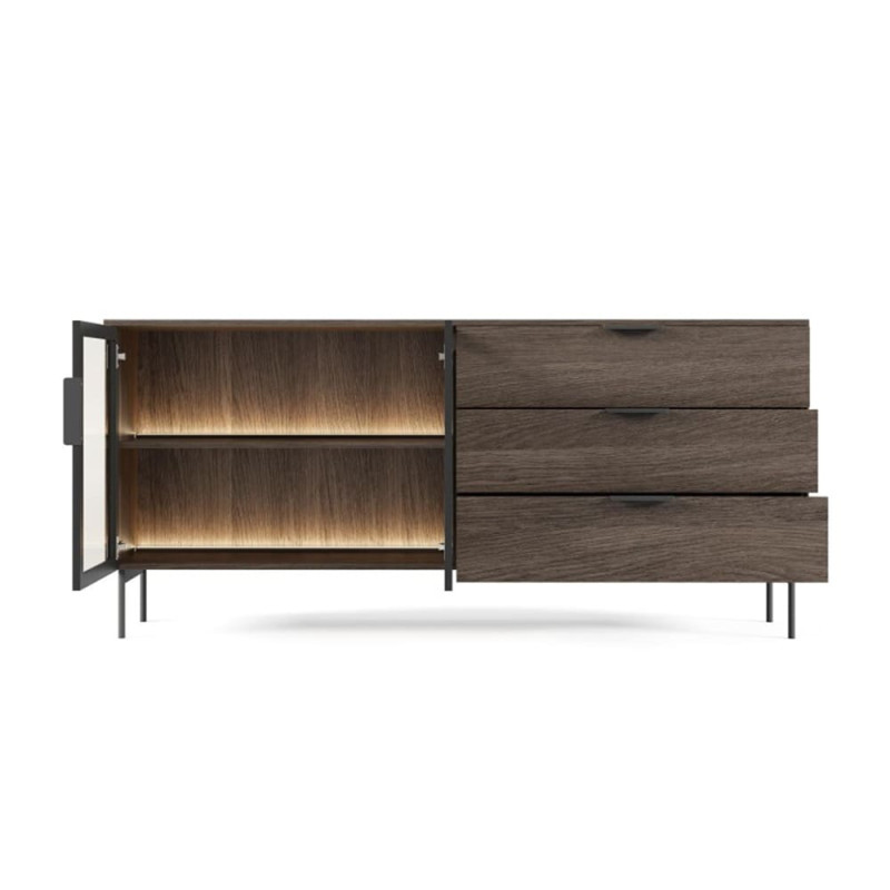 Комод з телескопічними напрямними Perfect Home Lumi 2D3S/181 181,3x61,6x39,3 Дуб дунін (PFH-091385)