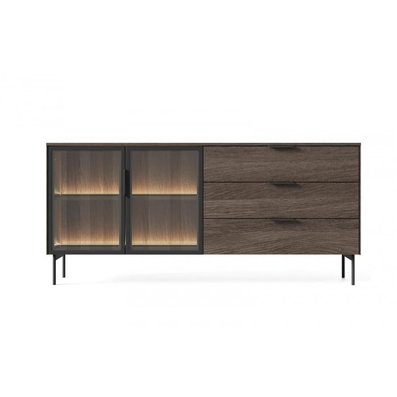Комод з телескопічними напрямними Perfect Home Lumi 2D3S/181 181,3x61,6x39,3 Дуб дунін (PFH-091385)